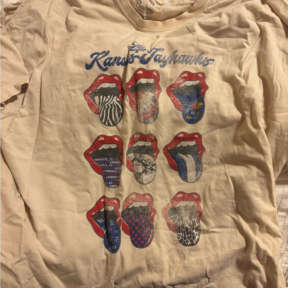 Pressbox Cream Graphic Tee